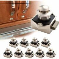 OEM 10 Cerraduras De Pestillo Con Bot&oacute;n Pulsador, Cerradura De Puerta Sin Llave De 15-20 Mm Para Rv, Barco, Caza, Caravana, Armario, Puerta De Vestidor - 