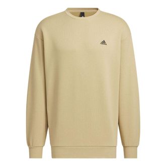 adidas Logo Crew Sweatshirt Tan IV7601