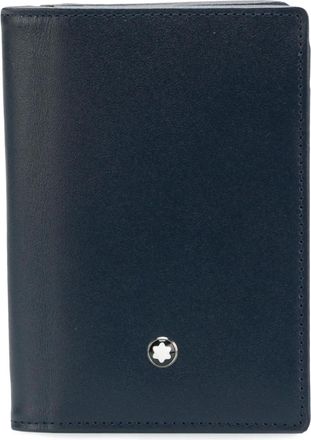 Montblanc Portafoglio con logo goffrato - Blu