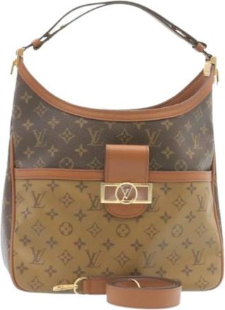 Louis Vuitton Borsa a spalla Pre-owned in tela - - Pre-owned - Donna - Marrone - ONE SIZE
