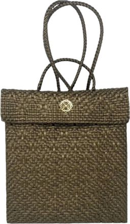 Lola's Bag Womens Medium Handmade Backpack In Gold
