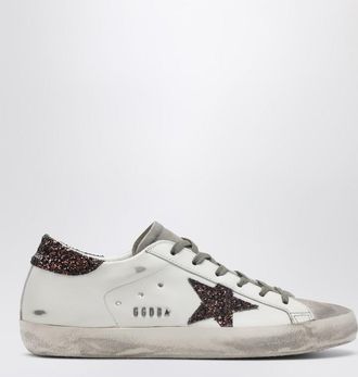 Golden Goose Super-star sneaker milk white/brown glitter