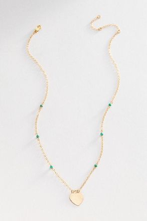 Heather Hawkins Hammered Heart Padlock Necklace