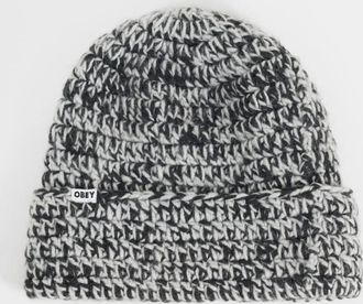 Obey berretto lavorato Desmond Crotche nero multicolore
