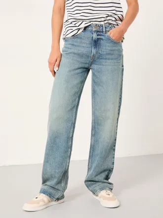 Fat Face FatFace Filby Bleach Wash Relaxed Straight Jeans