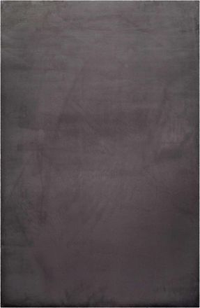 Homie Living Alfombra efecto piel de conejo gris para salón, dormitorio 120x170