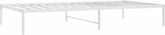 vidaXL Estructura de cama sin colchón metal blanco 107x203 cm Vidaxl