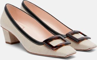 Roger Vivier Belle Vivier 45 canvas pumps