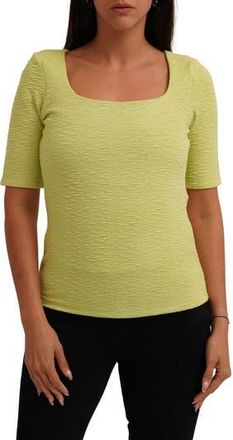 Cyrus Textured Elbow Sleeve Top in Celery Green at Nordstrom Rack, Size X-Large