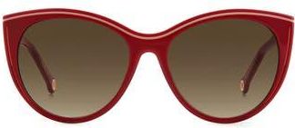 Carolina Herrera Her 56mm Cat Eye Sunglasses in Burgundy at Nordstrom Rack