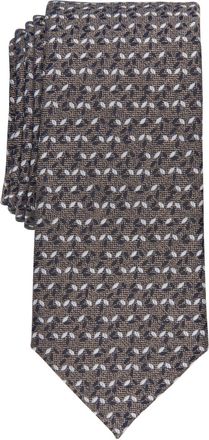 Alfani Mens Slim Neat Tie - Leaf Pattern