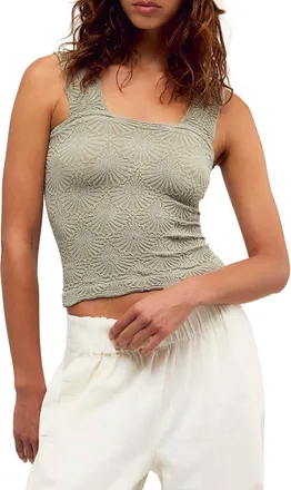 Free People Love Letter Floral Knit Camisole in Laurel Canyon at Nordstrom, Size X-Small/small