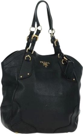 Prada Pre-owned Handbags, female, Black, Size: ONE SIZE Pre-owned Vintage Tote