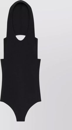 Courrèges high neck hooded halterneck bodysuit