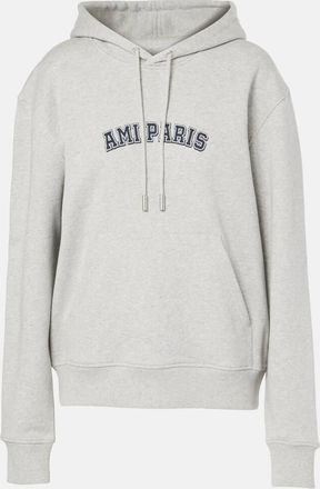Ami Logo cotton jersey hoodie