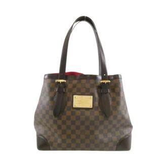 Louis Vuitton Pre-owned Tote Bags, female, Brown, Size: ONE SIZE Pre-owned Hampstead Damier Tote Bag