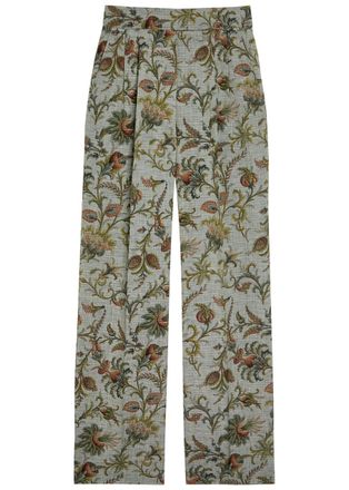 Etro Patterned Wide-leg Trousers - Multicoloured 1 - 42 (UK10 / S)