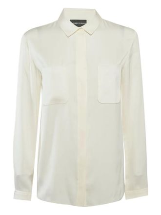 Emporio Armani Blouse met zak - Beige