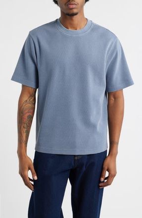BP. Oversize Waffle T-Shirt in Grey Folkstone at Nordstrom, Size Xx-Large