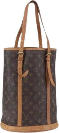 Louis Vuitton Pre-owned Bucket Bags, female, Brown, Size: ONE SIZE Pre-owned Canvas Bucket Bag