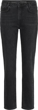 MY ESSENTIAL WARDROBE ISA 139 High Straight Broeken - Dames - Regular Fit Jeans - Zwart - W32 L30 - Jeans