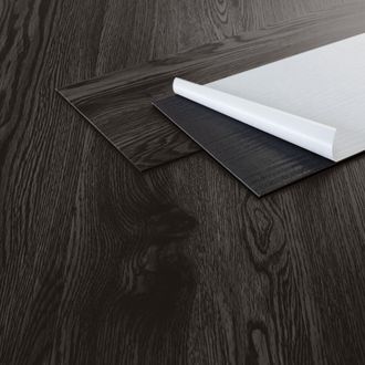 ML Design Ml-design - Suelo Vin&iacute;lico Adhesivo De Pvc 11,15m&sup2; Color Roble Gris Oscuro Grosor 2mm Planchas De Vinilo Autoadhesivas 91,5x15,3cm 80x L&aacute;minas Aspecto