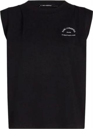 Karl Lagerfeld Tops > T-shirts - Dames - Tops zonder mouwen - Zwart - S - Tops