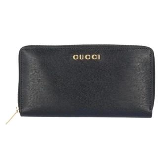 Gucci Pre-owned Wallets, unisex, Black, Size: ONE SIZE Pre-owned Long wallet (bi-fold)