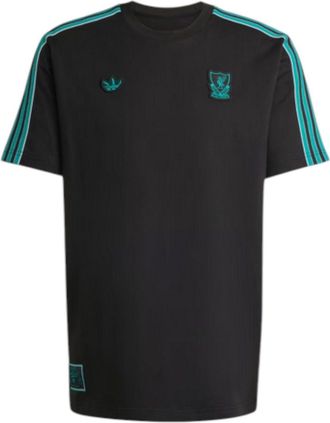adidas Liverpool FC Terrace Icons Tee Black Sea Green JW5470