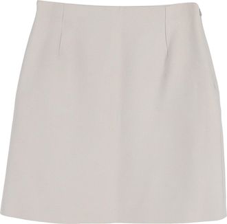 HUGO BOSS Boss Hugo Boss A-Line Mini Skirt in White Polyester