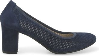 Melluso Décolleté donna in camoscio blu notte d116z