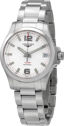 Longines Conquest Quartz Silver Dial Watch L3.316.4.76.6