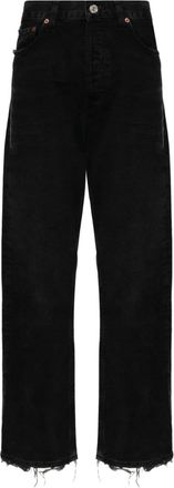 A Gold E 90s mid-rise straight-leg jeans - men - Organic Cotton - 34 - Black