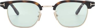 Tom Ford Green Square Mens Sunglasses FT1119-D 52N 47