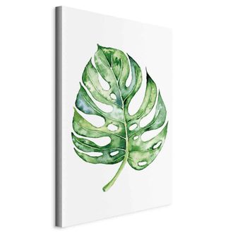 Artgeist Pintura - Acuarela Monstera (1 Parte) Vertical