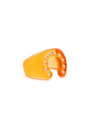 Crystal Haze Lucky Crystal-embellished Ring - Orange - One Size