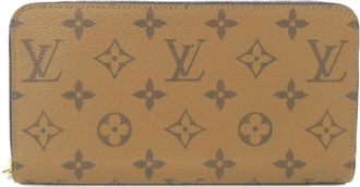 Louis Vuitton Monogram Reverse Marron Coated Canvas Long Wallet (Bi-Fold) (Pre-Owned)