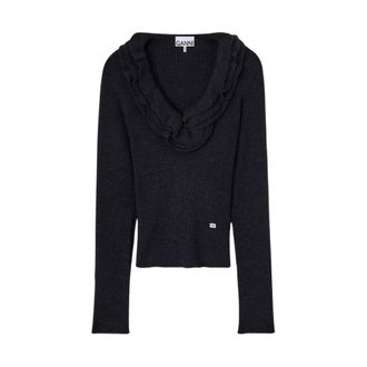 Ganni Donna, Maglie, Nero, S, new
