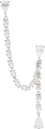 Anita Ko Orecchino pendente in oro bianco 14kt con diamanti - Argento