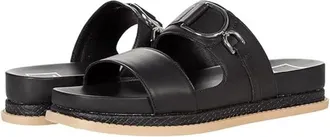 Dolce Vita Womens Dolce Vita Gunter Sandals Black Open Toe Comfort Slip-On ZAP752
