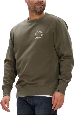 Butcher of Blue Hoodies & sweatvesten, Heren, Groen, M, Katoen, Army Circle Crew