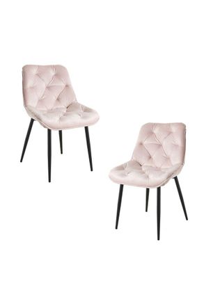 Regalos Miguel Regalos Miguel - Packs Sillas Comedor - Pack 2 Sillas Miska Terciopelo - Rosa