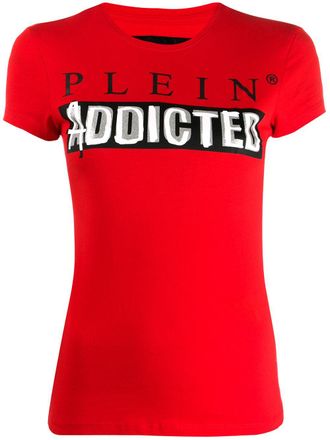 Philipp Plein logo T-shirt - Red