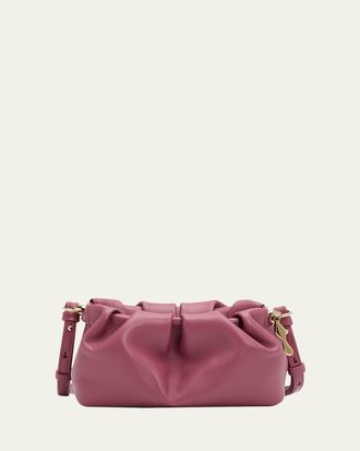 Christian Louboutin Eva Mini Pleated Crossbody Bag in Nappa Leather