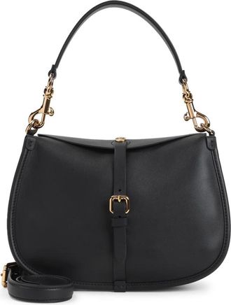 Etro Zwarte Leren Handtas Elegante Stijl - Dames - Handtassen - Zwart - ONE Size - Tassen