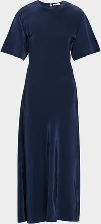 FFORME Seren Liquid Taffeta Maxi T-Shirt Dress