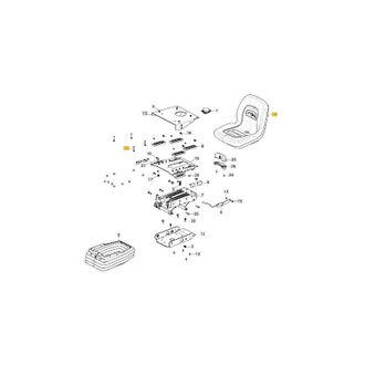 STIGA Sports Asiento Para Tractor Cortac&eacute;sped Modelos Gyro900e Original Stiga 137722603/2