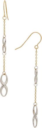 Italian Gold, Inc 10K Double Infinity Dangle Earrings