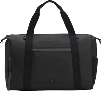 BOSS Black Stenson SM Holdall Double-Handle Polyester Duffel Bag