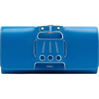 Perrin Paris Le Cabriolet Clutch Azur in Azur /White at Nordstrom